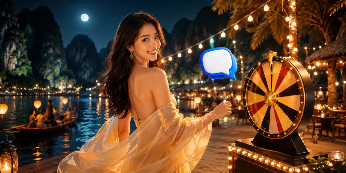 Người dùng trẻ tại Ninh Bình tham gia vòng quay may mắn trên điện thoại trong khung cảnh ngoài trời